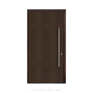 Main Door HDB Front Door Entrance Door Manufacturer Factory Exterior Door Wood Glazed Laminated Door China Pivot Door Glass Door Hompye Doors Hangpai