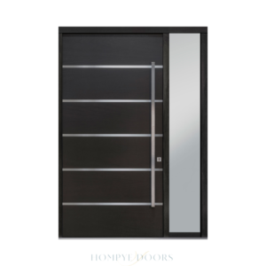 Main Door HDB Front Door Entrance Door Manufacturer Factory Exterior Door Wood Glazed Laminated Door China Pivot Door Glass Door Hompye Doors Hangpai
