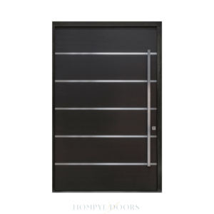 Main Door HDB Front Door Entrance Door Manufacturer Factory Exterior Door Wood Glazed Laminated Door China Pivot Door Glass Door Hompye Doors Hangpai