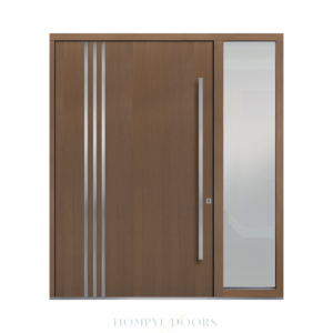 Main Door HDB Front Door Entrance Door Manufacturer Factory Exterior Door Wood Glazed Laminated Door China Pivot Door Glass Door Hompye Doors Hangpai