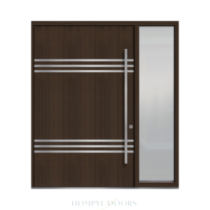 Main Door HDB Front Door Entrance Door Manufacturer Factory Exterior Door Wood Glazed Laminated Door China Pivot Door Glass Door Hompye Doors Hangpai